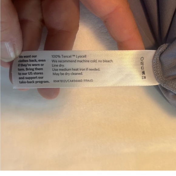 Eileen Fisher dusty blue sleeveless dress size M - Picture 7 of 7